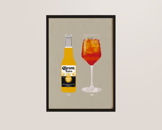 Corona & Aperol Print