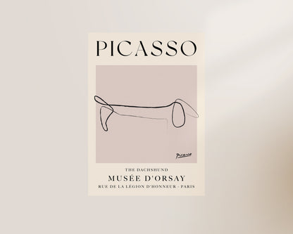 Picasso The Dog Art Wall Art Print
