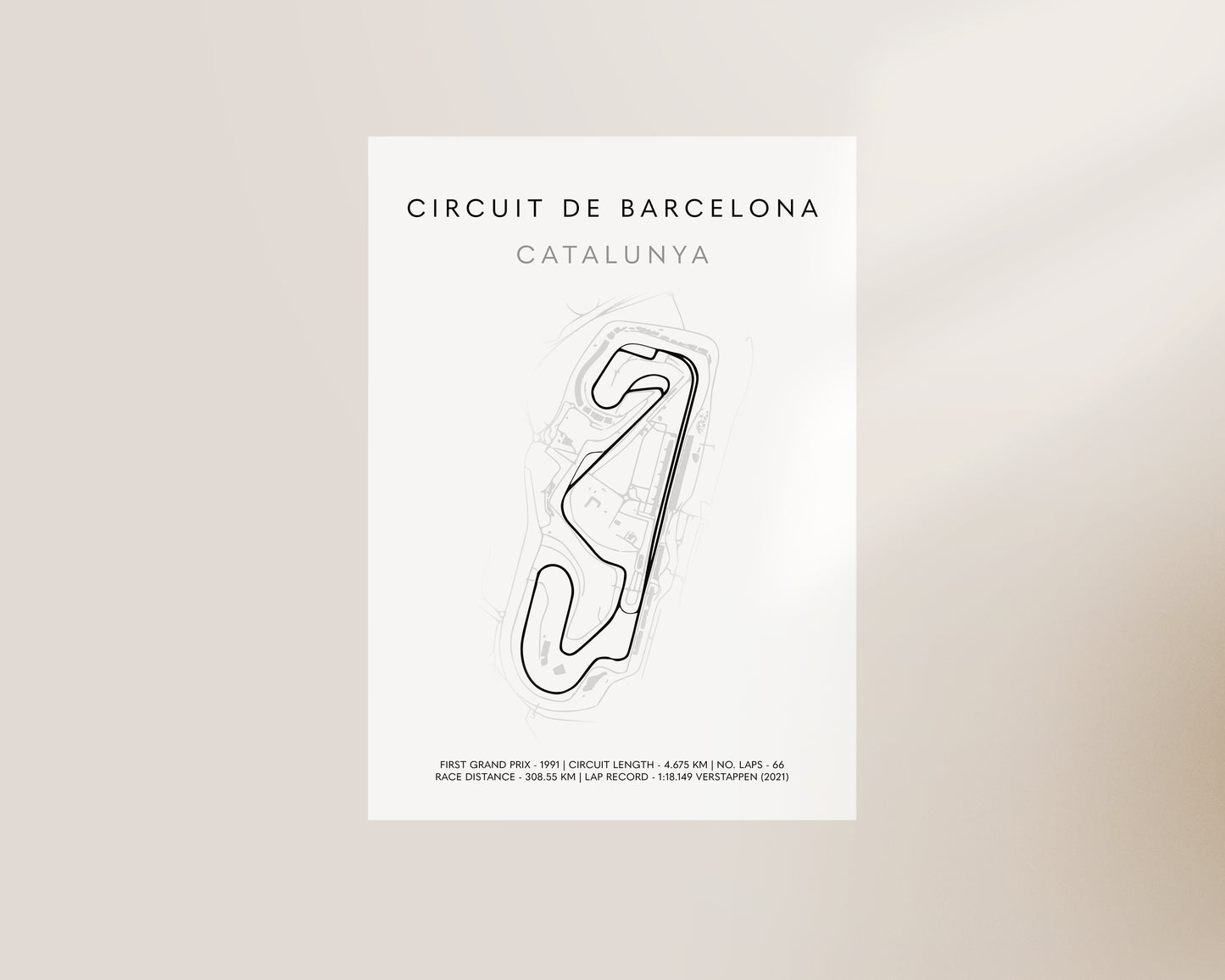 F1 Barcelona Grand Prix Art Poster