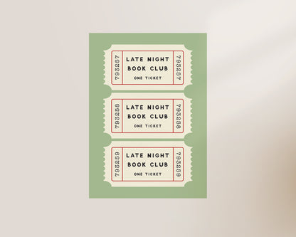 Late Night Book Club Print