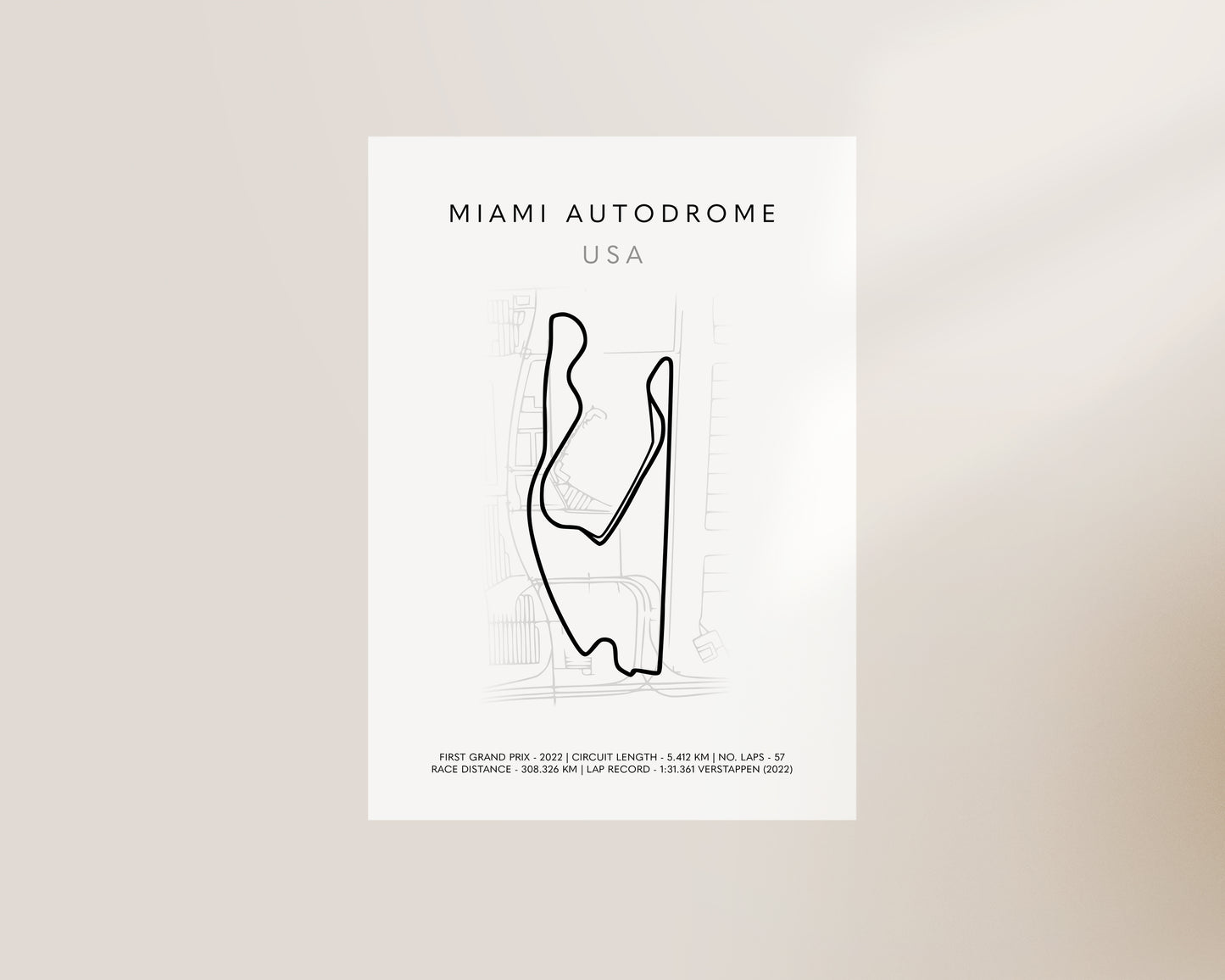 F1 Miami Grand Prix Art Poster