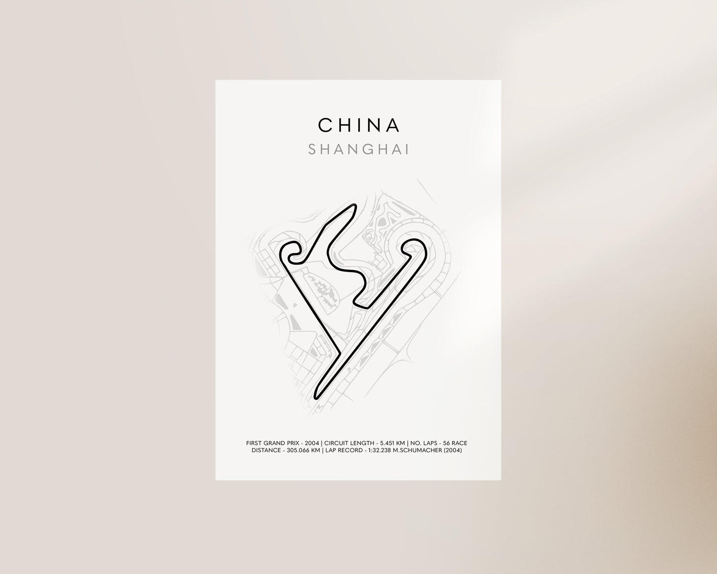 F1 Chinese Grand Prix Art Poster