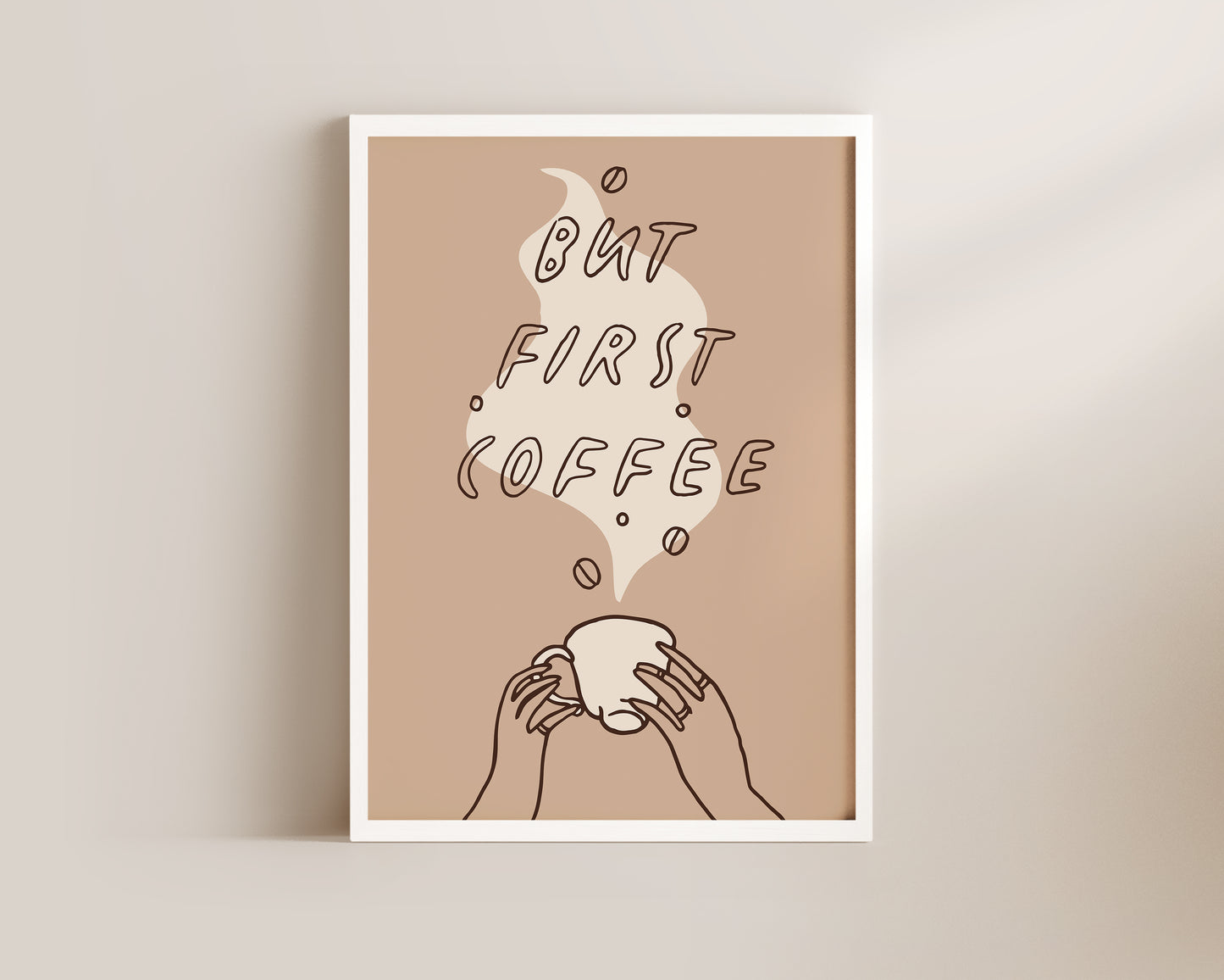 But First Coffee Dainty Print