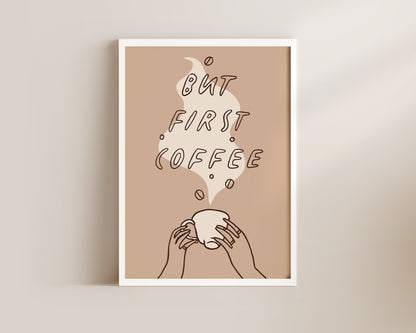 But First Coffee Dainty Wall Art Print