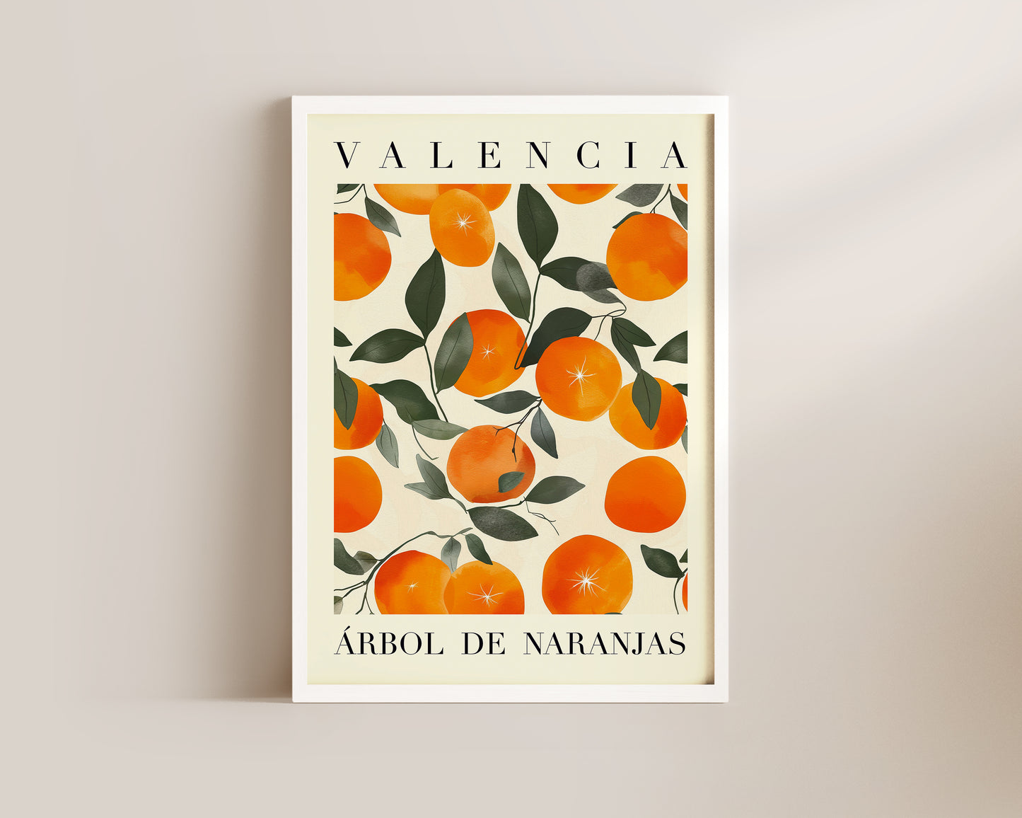 Valencia Oranges Art Print