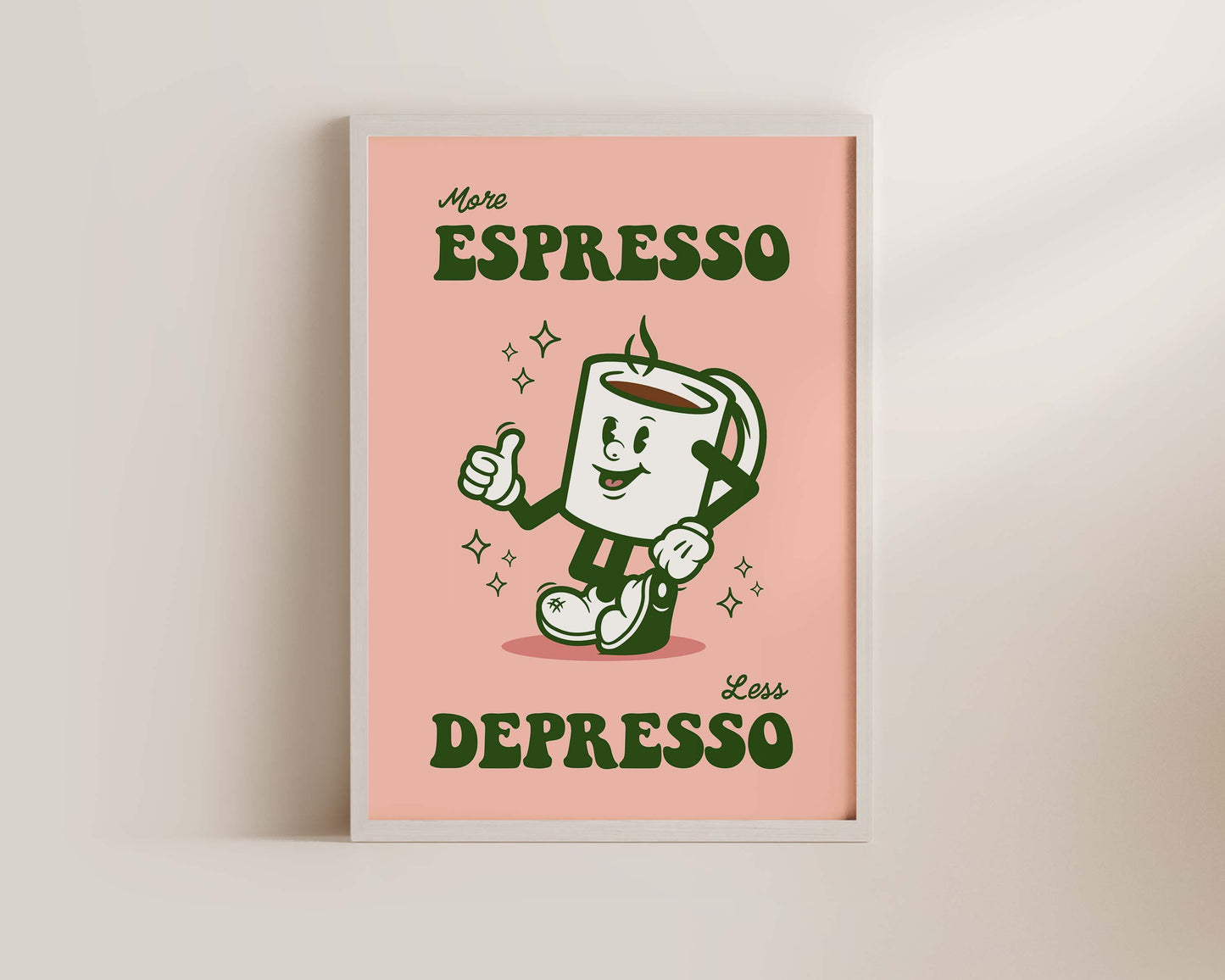 More Espresso Less Depresso Poster