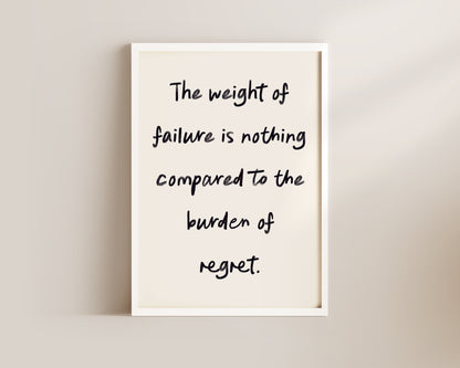 Weight of Failure Wall Art Print