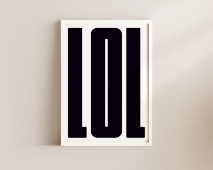 LOL Art Wall Art Print
