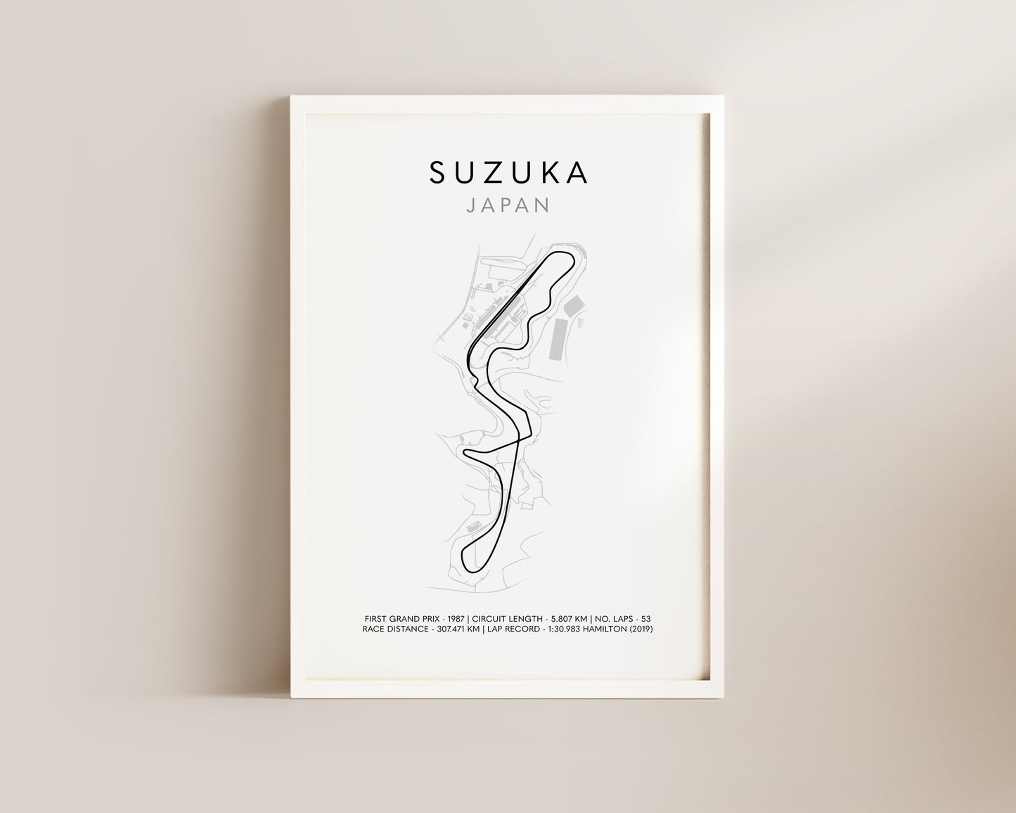 F1 Suzuka Grand Prix Art Poster