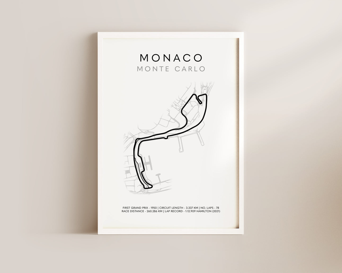 F1 Monaco Monte Carlo Grand Prix Art Poster