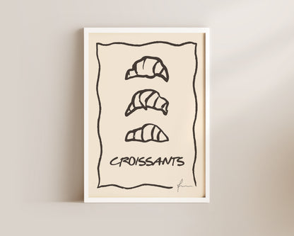Croissants Wall Art Print