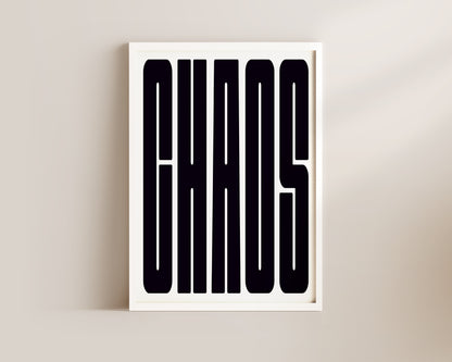 Chaos Art Wall Art Print