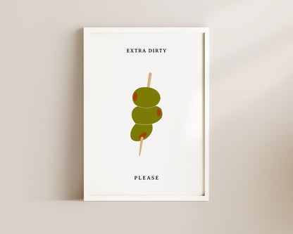 Extra Dirty Please Wall Art Print