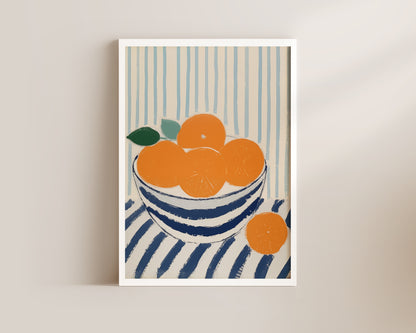Bowl Of Oranges Wall Art Print
