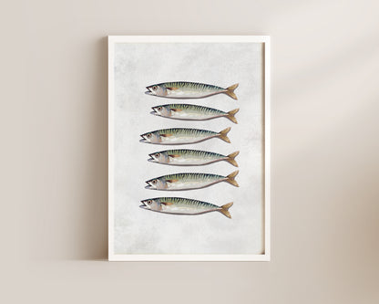 Mackerel Wall Art Print