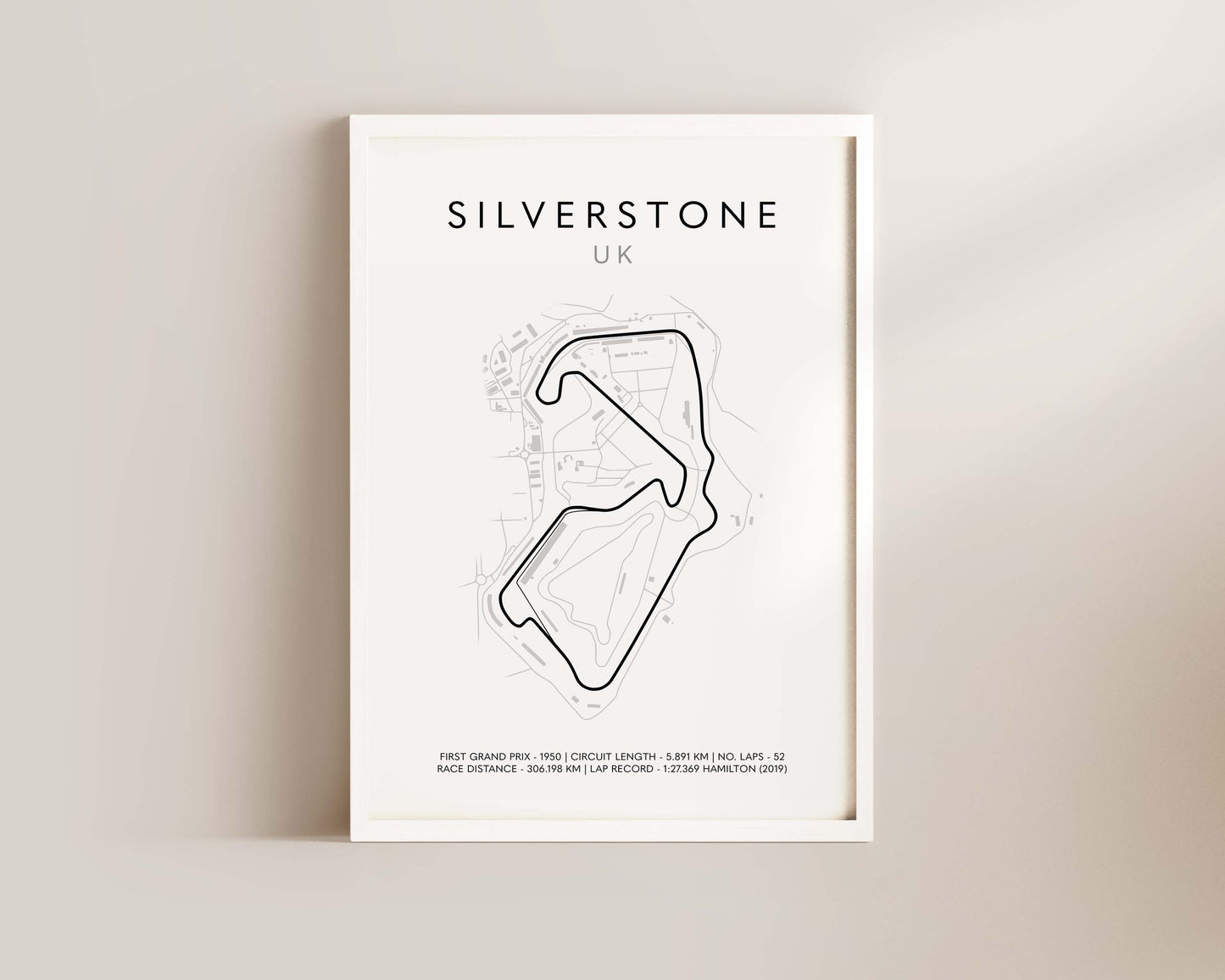 F1 Silverstone Grand Prix Art Poster