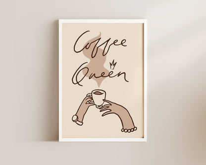 Coffee Queen Wall Art Print