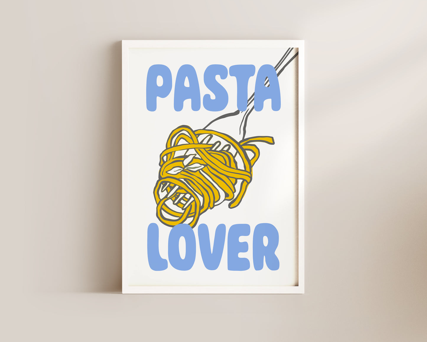 Pasta Lover Fork Print