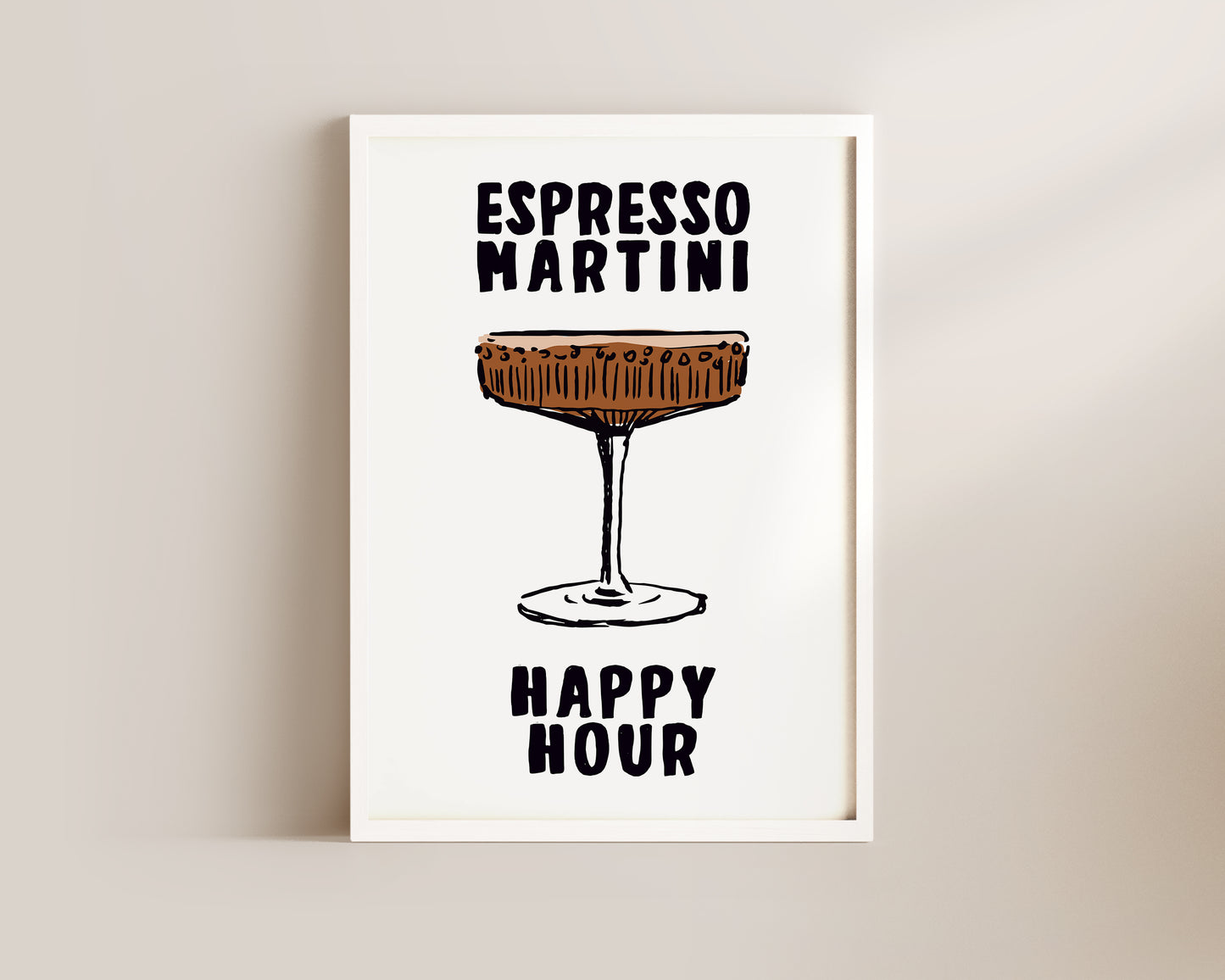 Espresso Martini Happy Hour Print