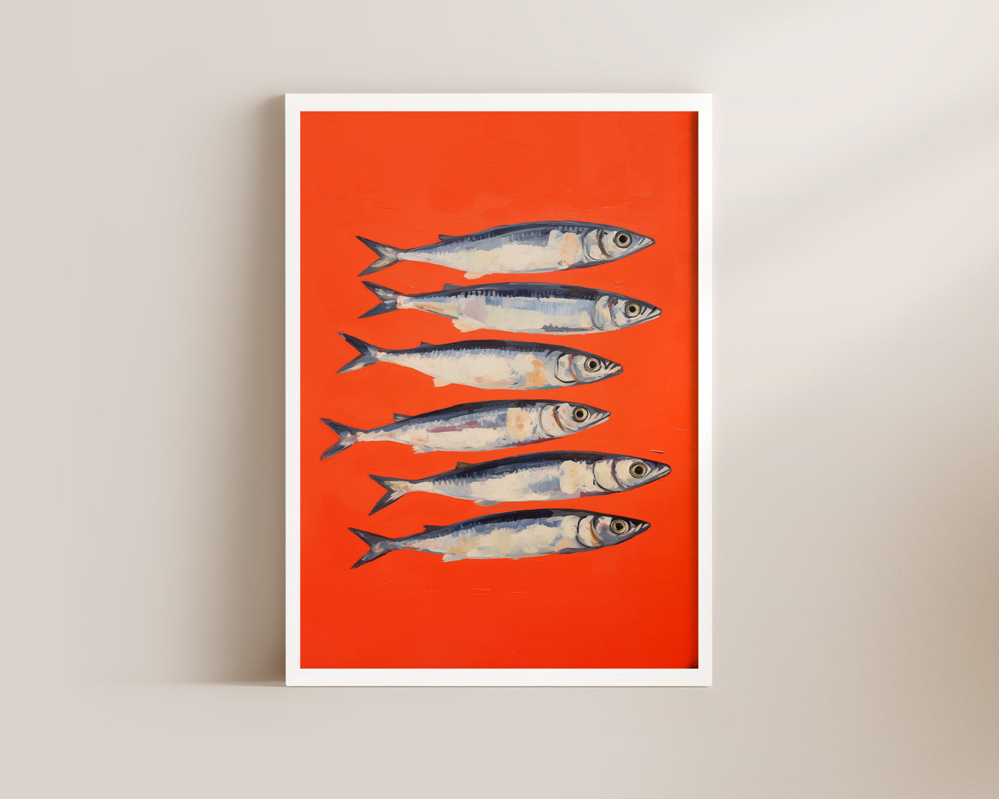 Red Sardines Art Print