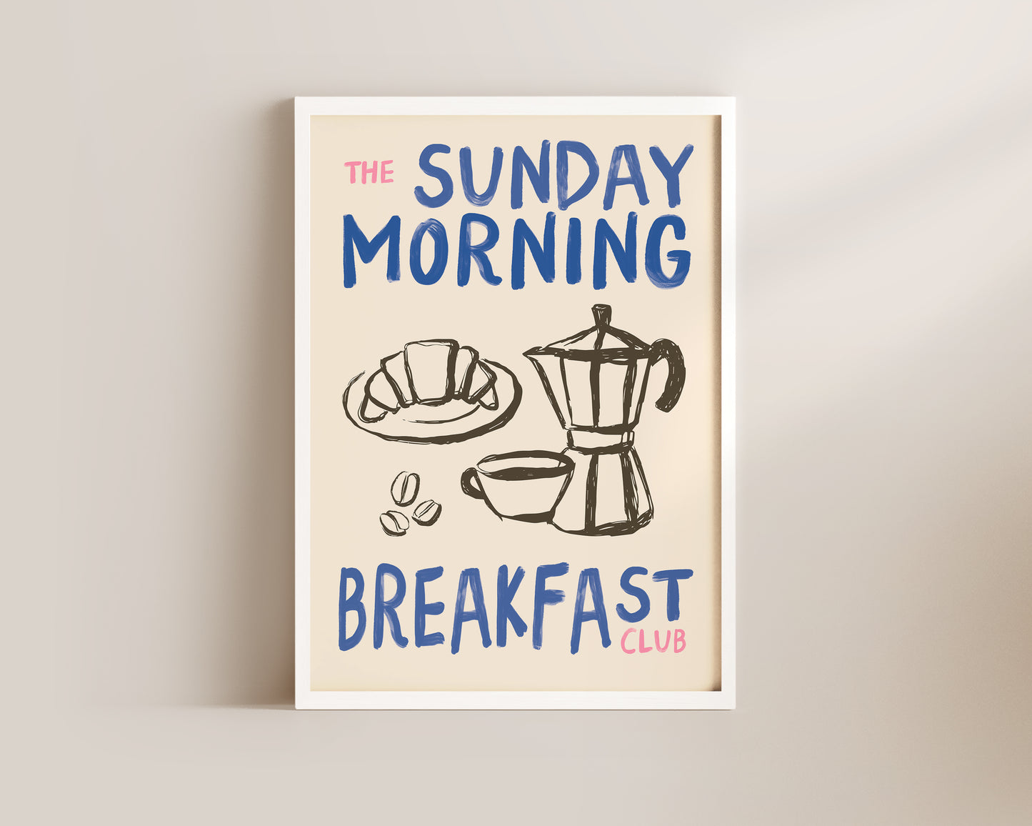 Sunday Morning Breakfast Club In Blue Print