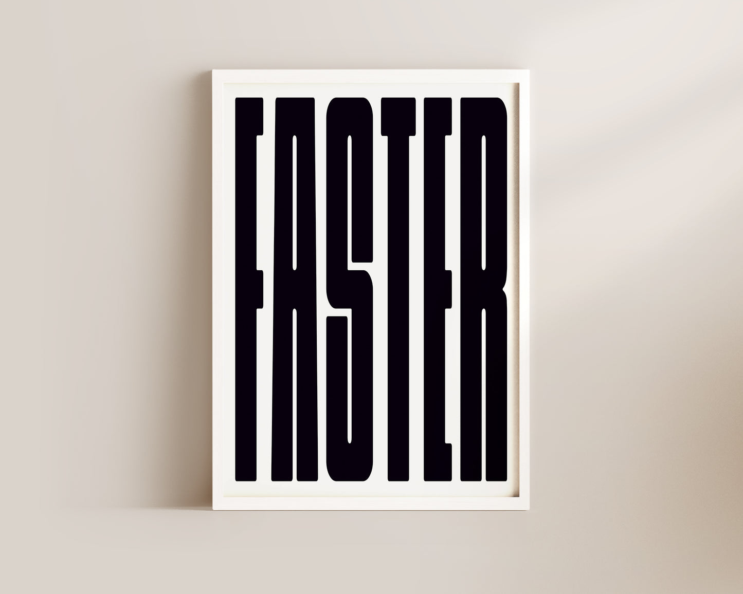 Faster Art Print