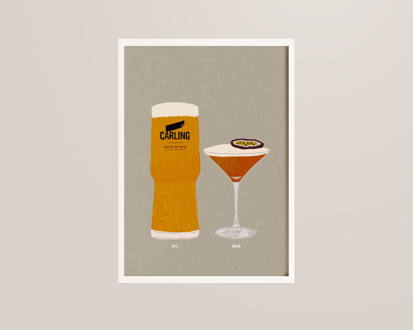 Carling & Pornstar Martini Print