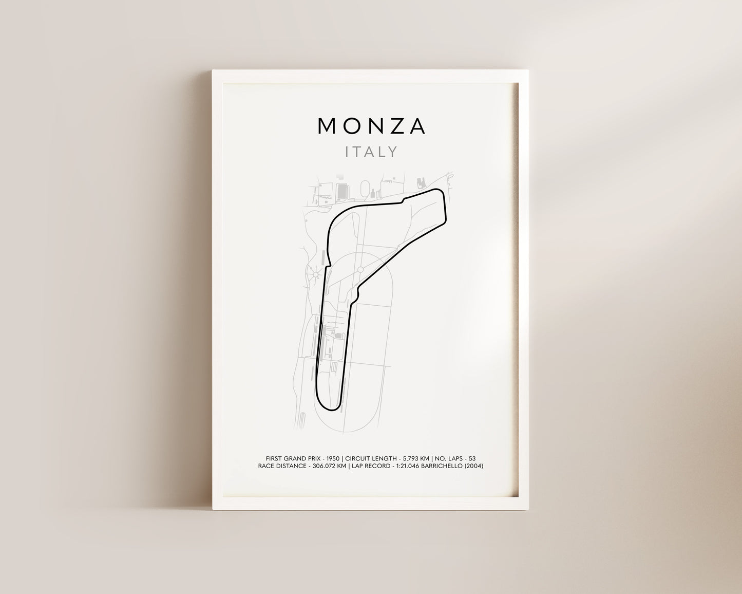 F1 Monza Grand Prix Art Poster