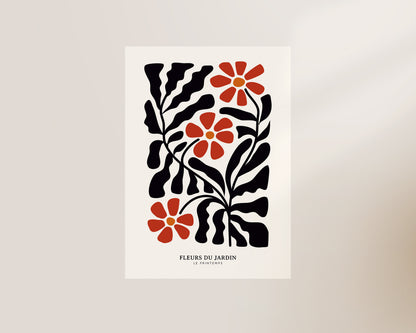 Fleurs Du Jardin Wall Art Print