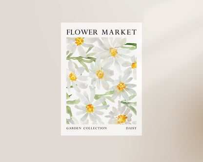 Flower Market Daisy Wall Art Print