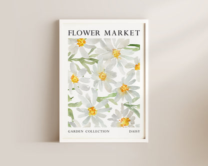 Flower Market Daisy Wall Art Print