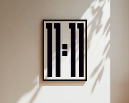 11:11 Angel Number Art Wall Art Print