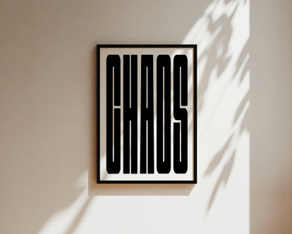 Chaos Art Wall Art Print