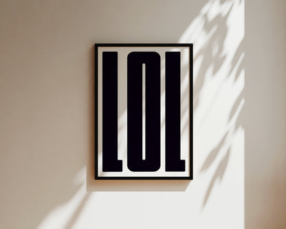 LOL Art Wall Art Print