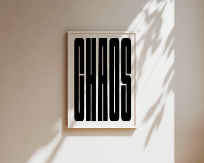 Chaos Art Wall Art Print