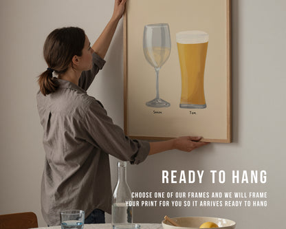 Personalised Drinks Print