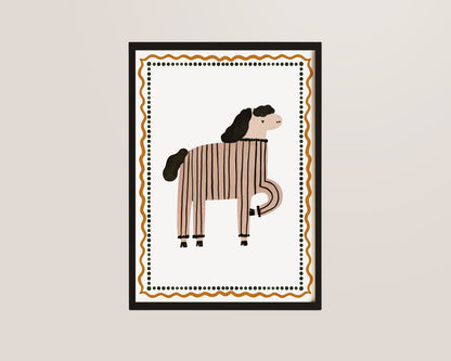 Horse Nursery Wall Art Print