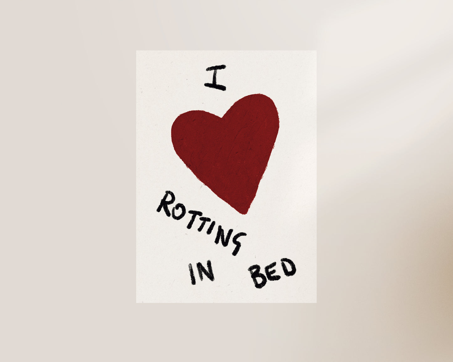 Rotting In Bed Art Print