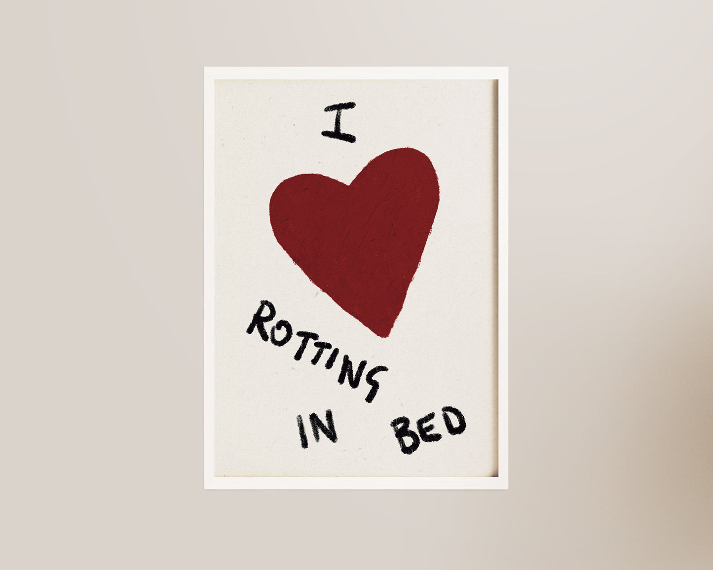 Rotting In Bed Art Print