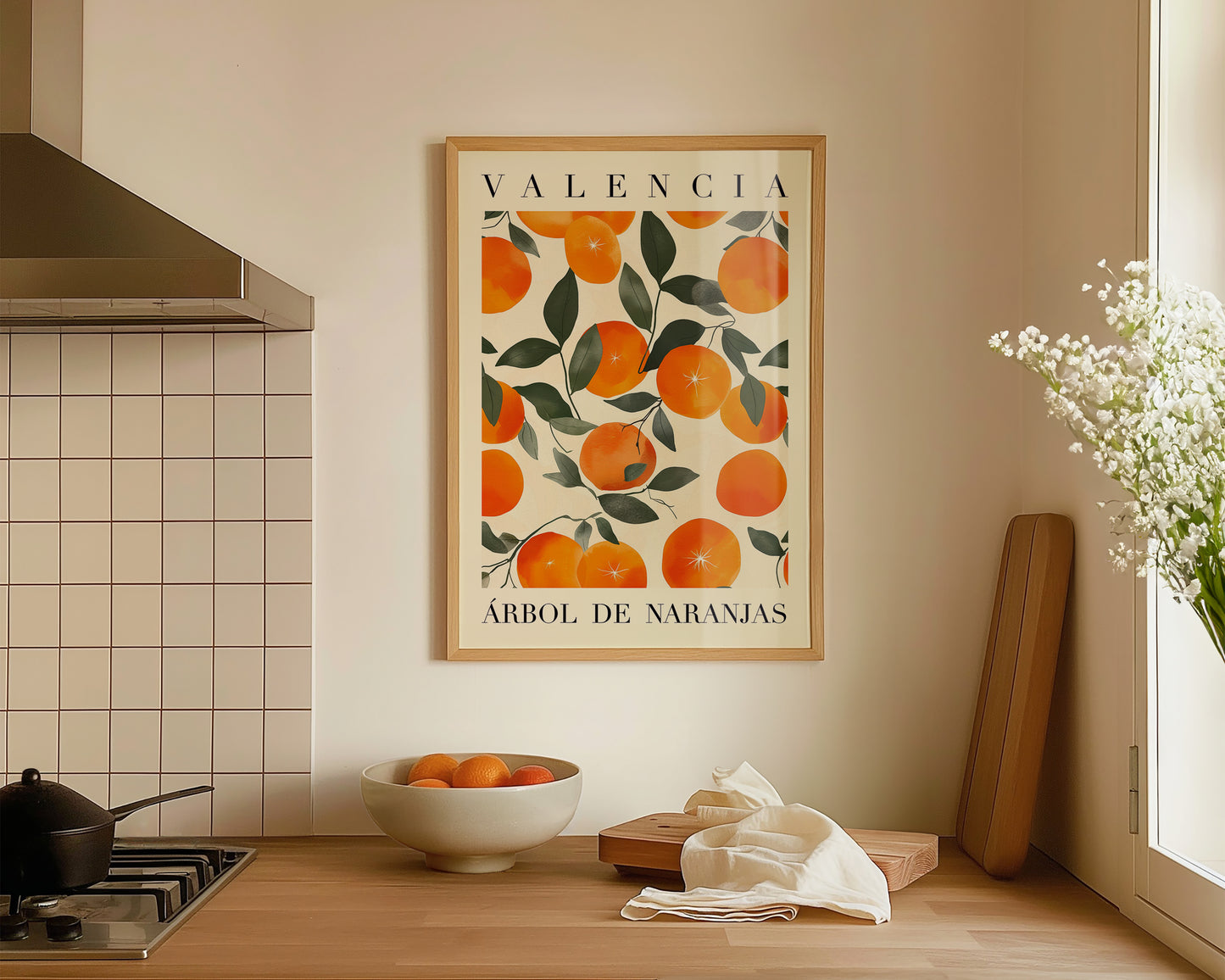 Valencia Oranges Art Print