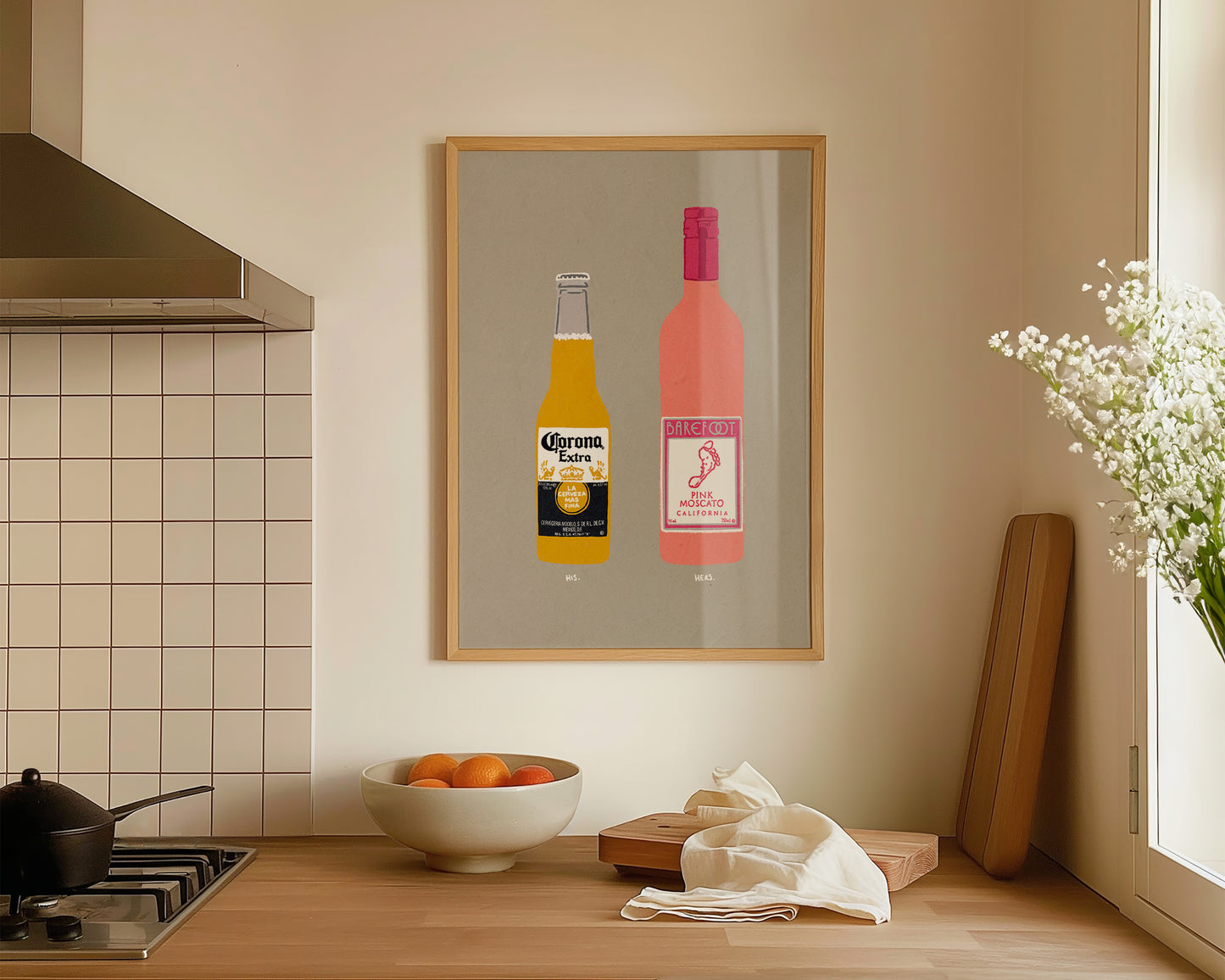 Corona & Pink Moscato Print