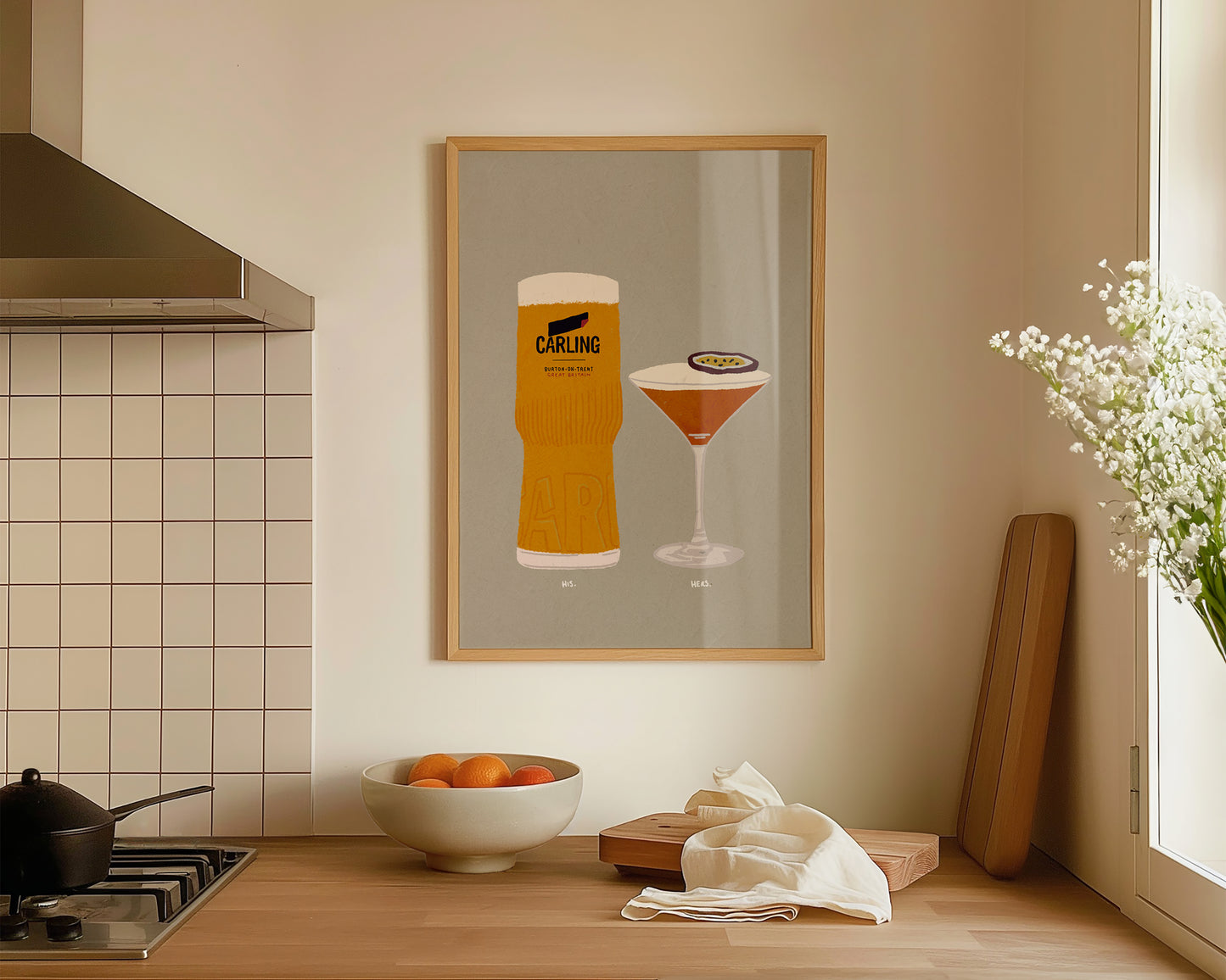 Carling & Pornstar Martini Print