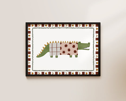 Crocodile Art Print