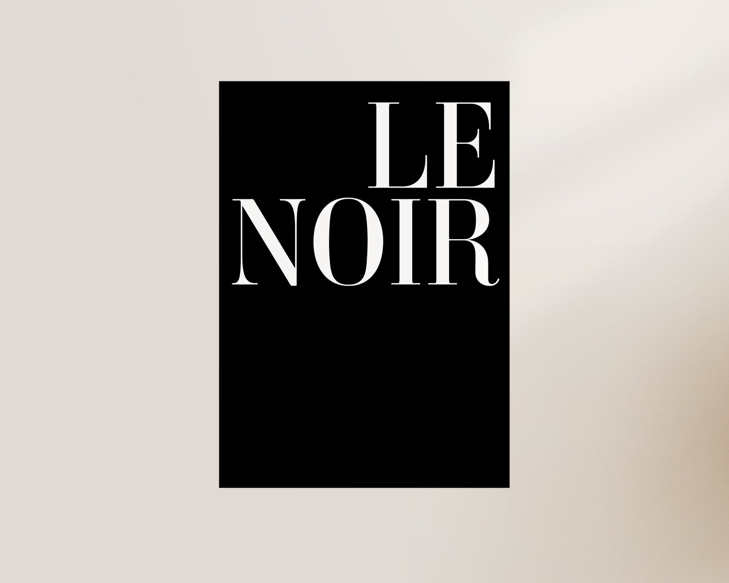 Le Noir Art Print