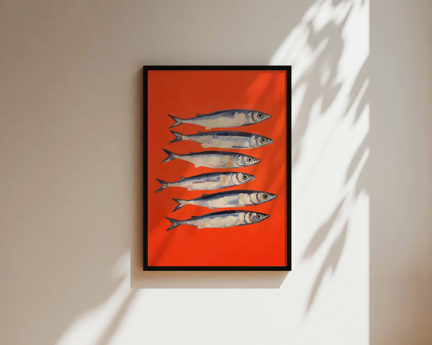 Red Sardines Art Print