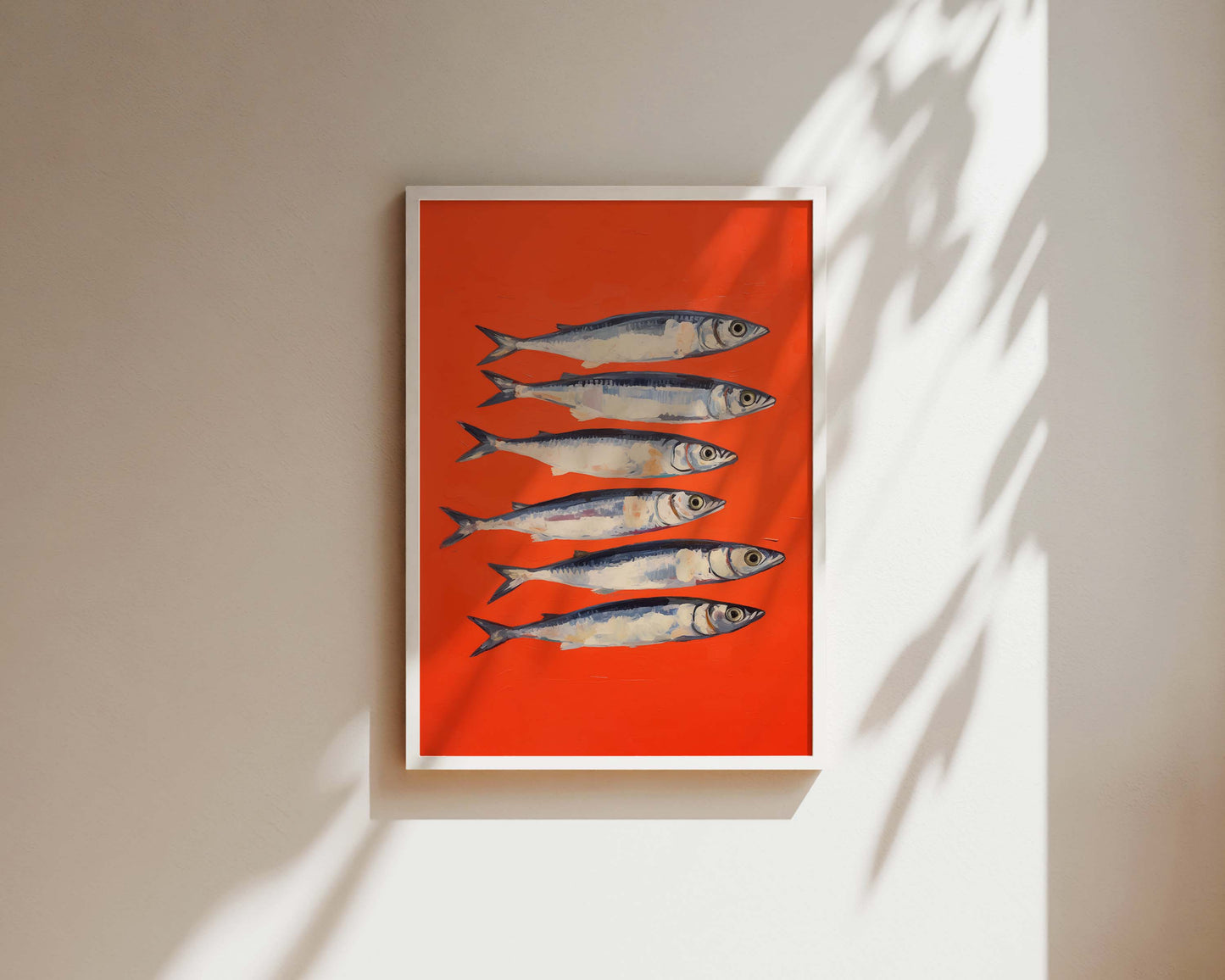 Red Sardines Art Print