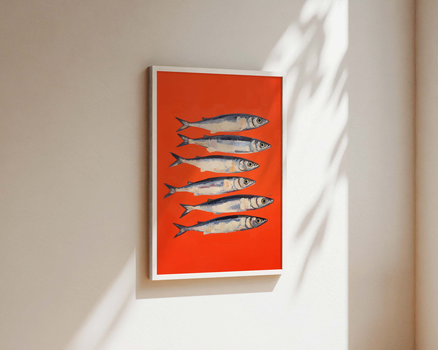 Red Sardines Art Print