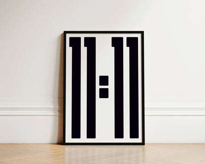 11:11 Angel Number Art Wall Art Print
