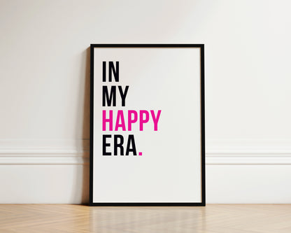In My Happy Era Art Wall Art Print