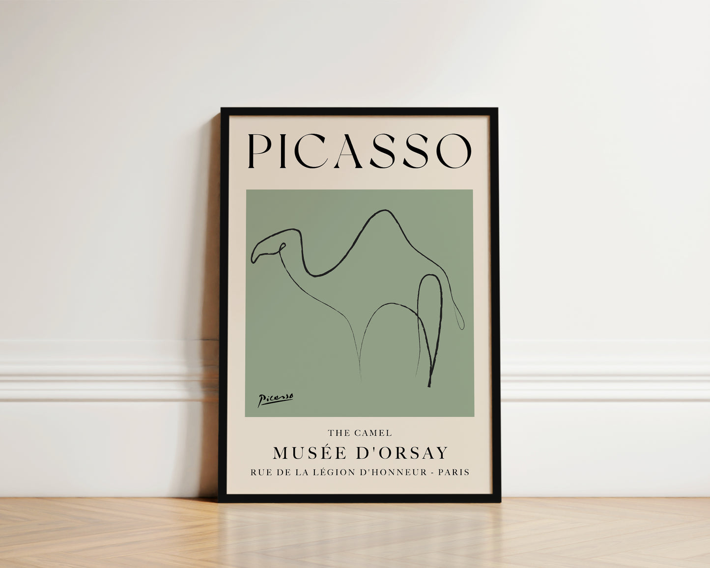 Picasso The Camel Art Print In Green